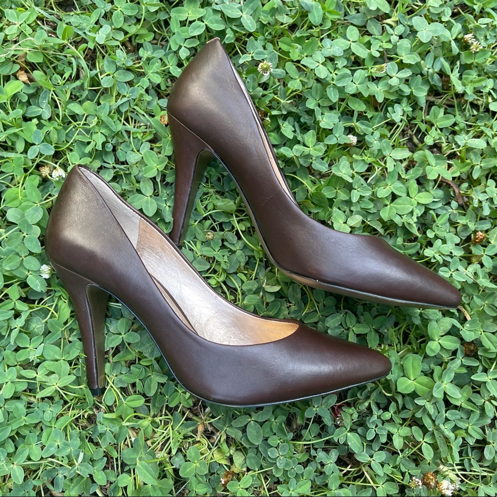 Bcbgeneration Leather Brown Pumps - image 1
